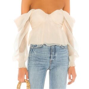 House of Harlow 1960 x REVOLVE Burna Blouse in Cream